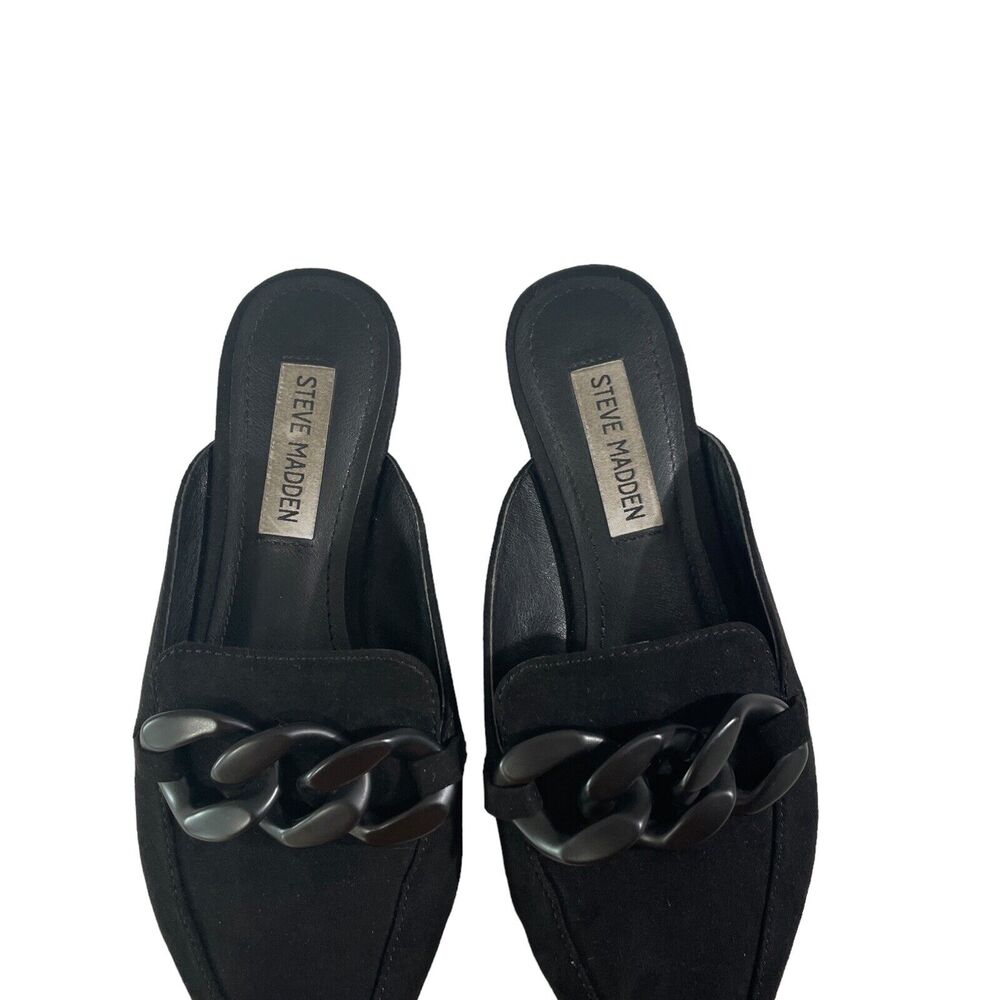 Steve Madden Women's Suede Slip On Slides Shoes Finn Model SZ/6M - Picture 14 of 16